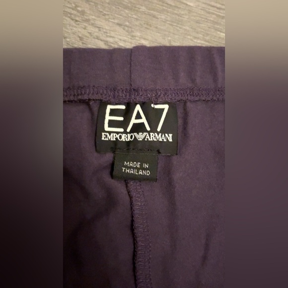 Emporio Armani Purple Cropped Athletic Leggings Authentic New W/ Tags! Medium - Picture 6 of 11
